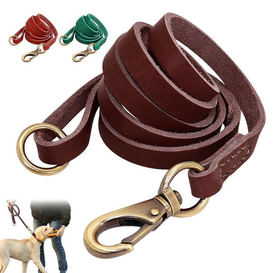 Leather Dog Leash 150cm | Genuine Leather