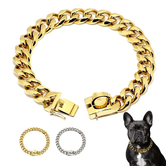 19MM Stainless Steel Dog Chain Collar
