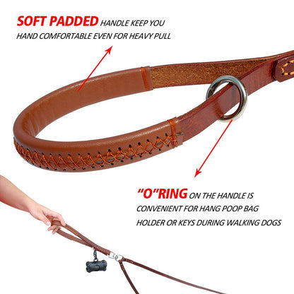 Double Dog Leash Leather | No-Tangle Design