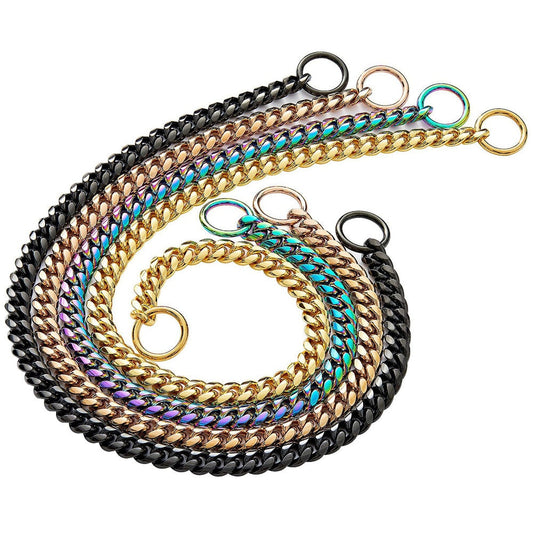 Stainless Steel Martingale Dog Collar | 10mm Chain