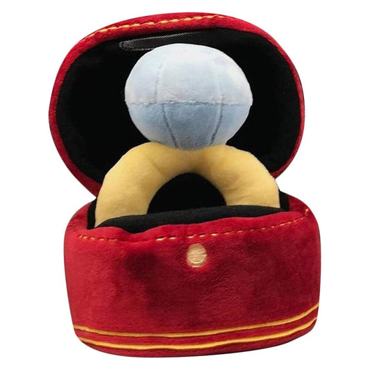 Creative Ring Box Plush Toy | Squeaky Fun