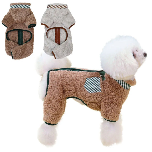 Dog Jumpsuit Coat with Double D Rings