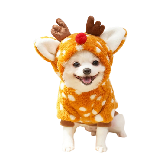 Christmas Reindeer Pet Hoodie