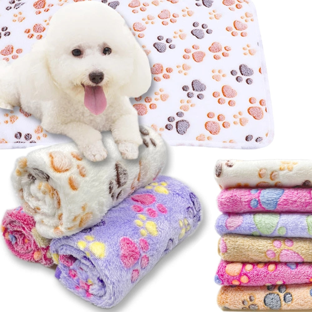Soft and Fluffy Pet Blanket | Cartoon Pattern