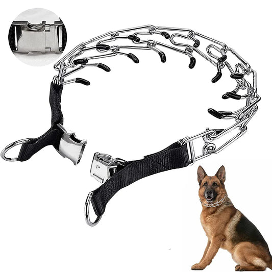 Dog Collar for Anti-Pull Training with Metal Buckle