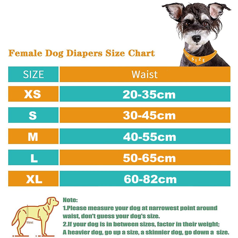Reusable Dog Diapers | No Leak, High Absorption