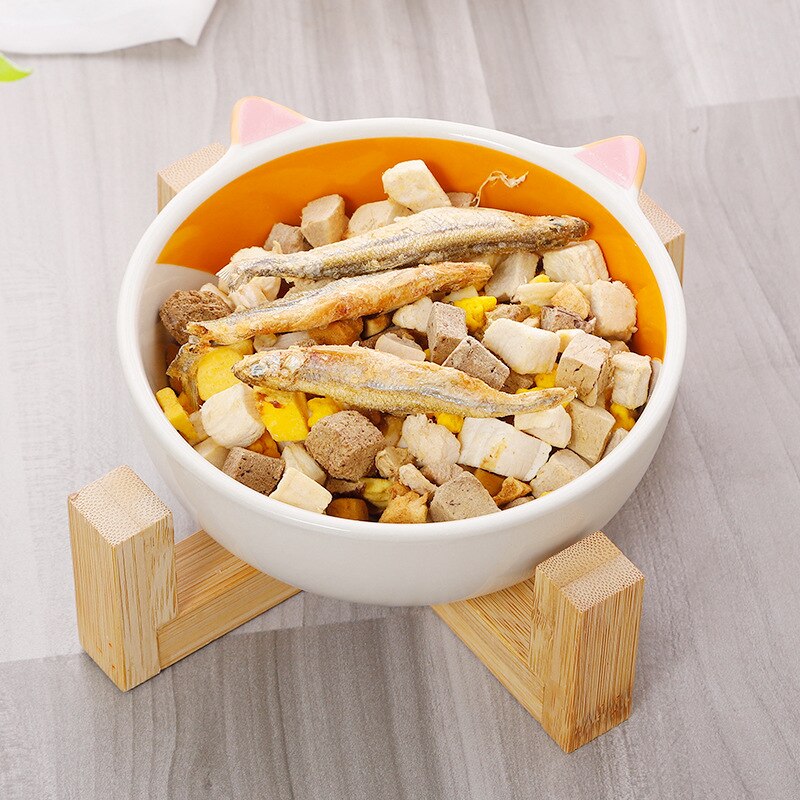 Ceramic Elevated Pet Bowl | No-Spill Design