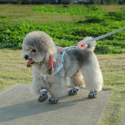 Waterproof Dog Shoes with Reflective Straps