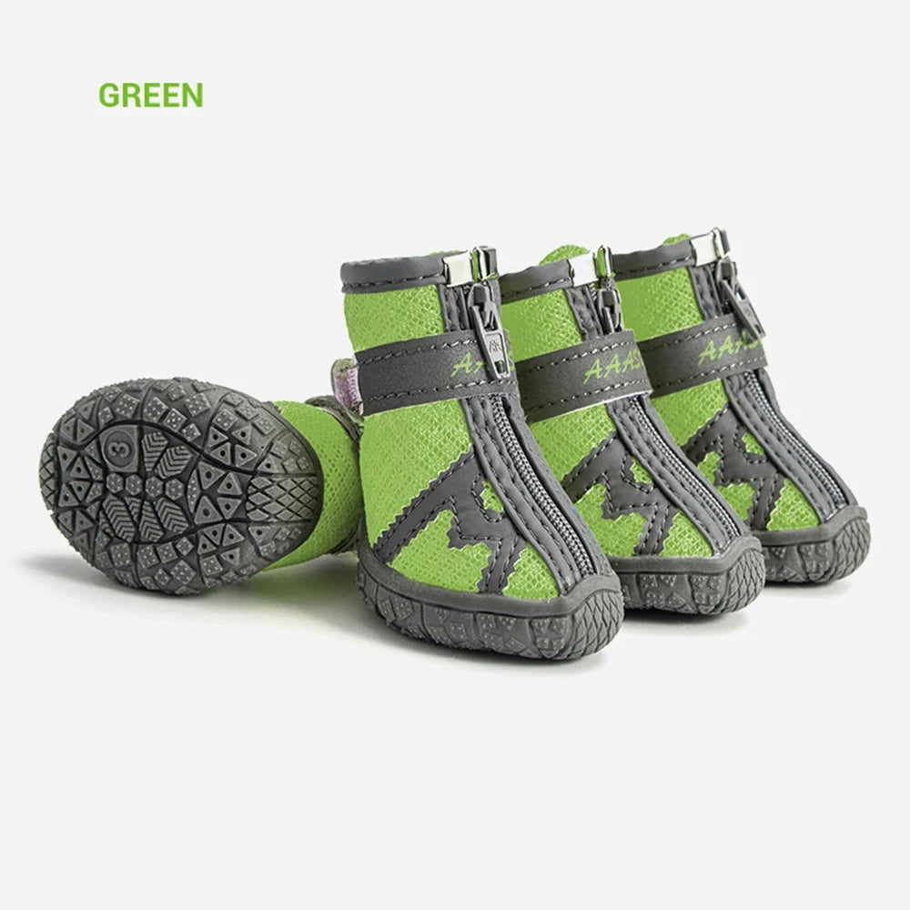 Waterproof Dog Shoes with Reflective Straps