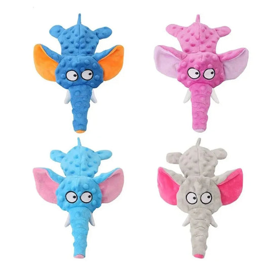 Durable No Stuffing Dog Chew Toy Elephant