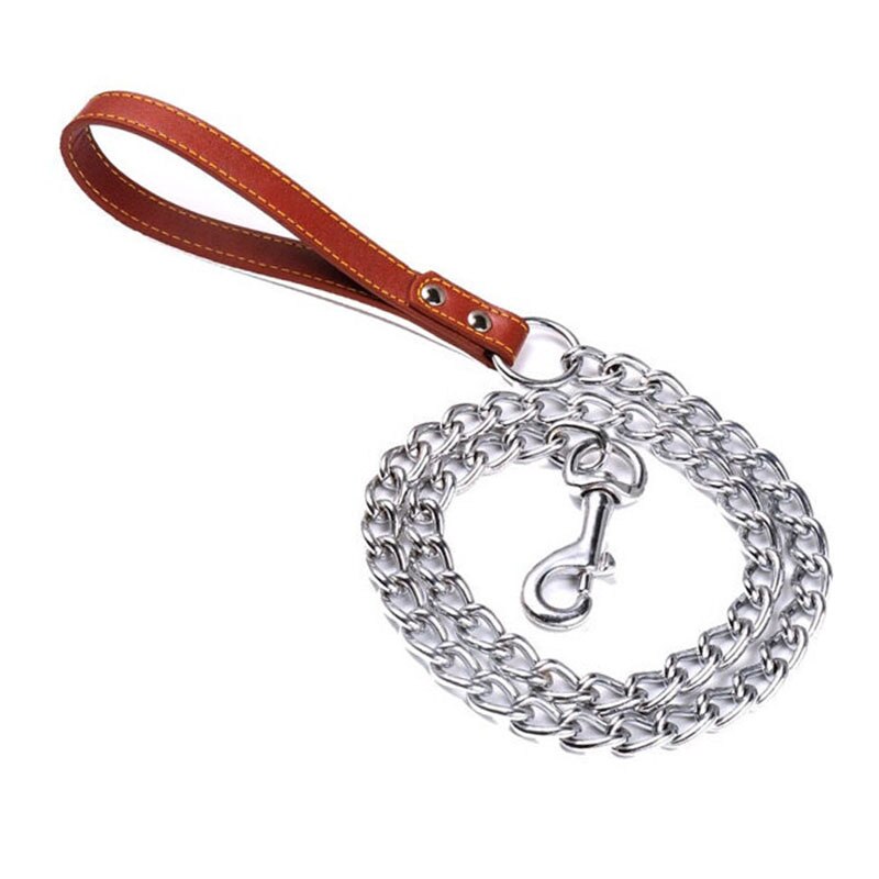 Heavy Duty Chain Dog Leash | Chew Proof