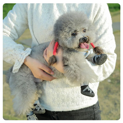 Waterproof Dog Shoes with Reflective Straps