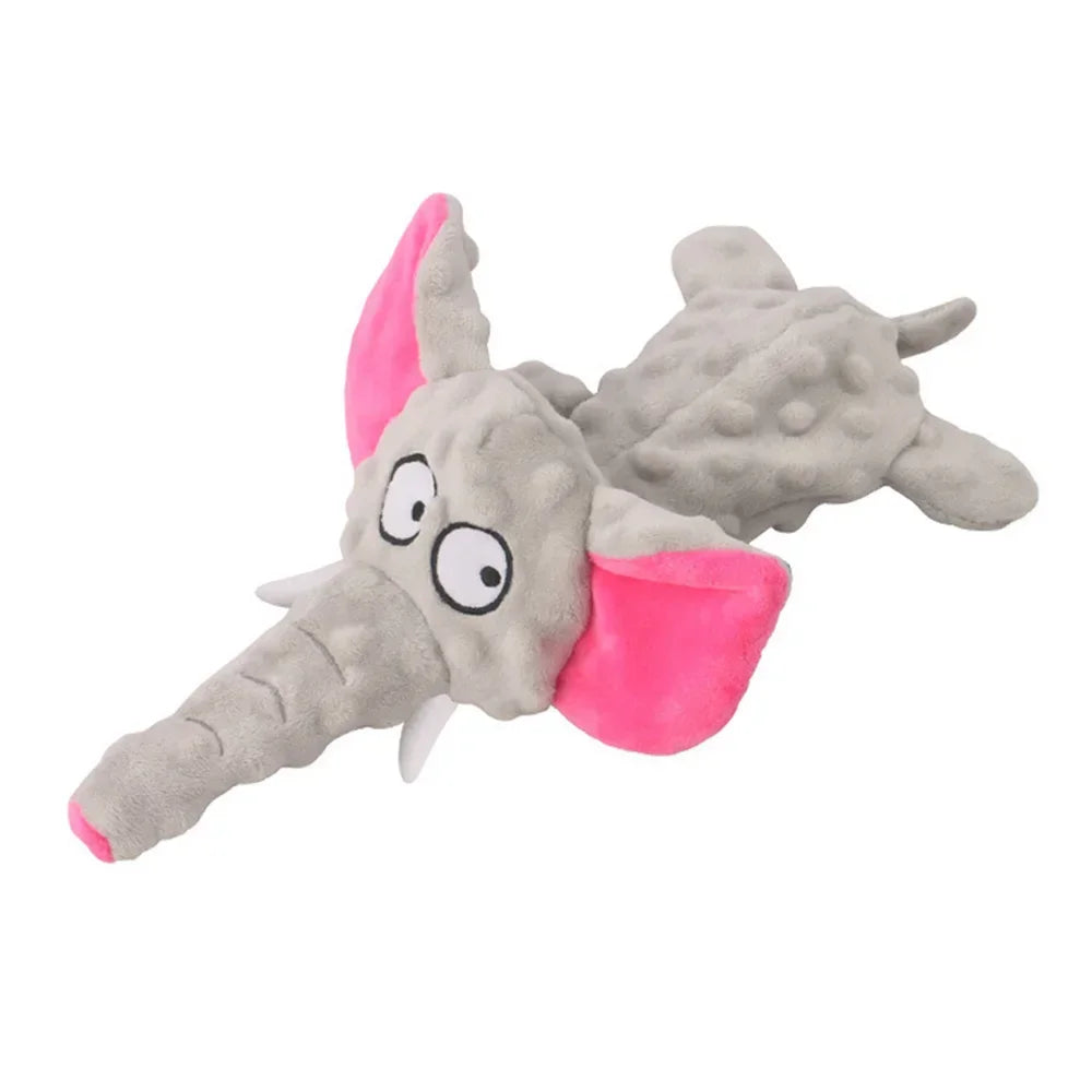 Durable No Stuffing Dog Chew Toy Elephant