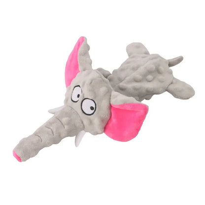 Durable No Stuffing Dog Chew Toy Elephant