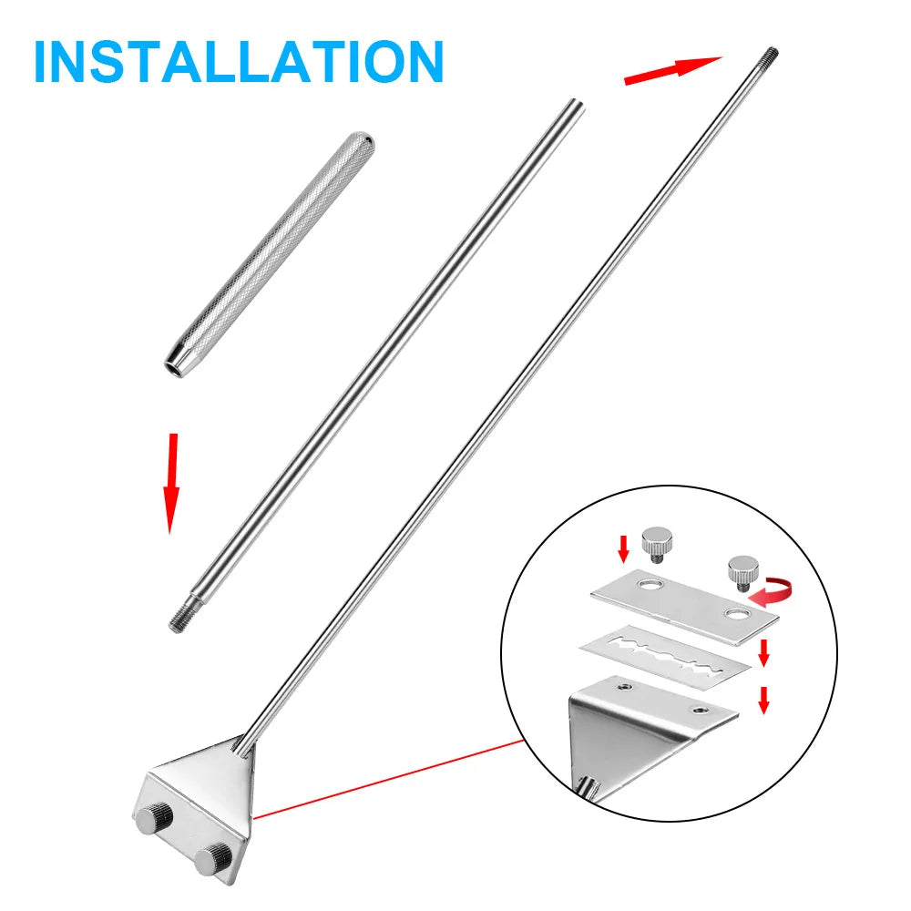 Stainless Steel Algae Scraper | Dual-Purpose