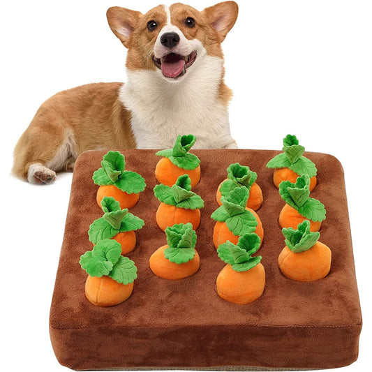 Interactive Dog Snuffle Mat | 4 or 12 Carrots