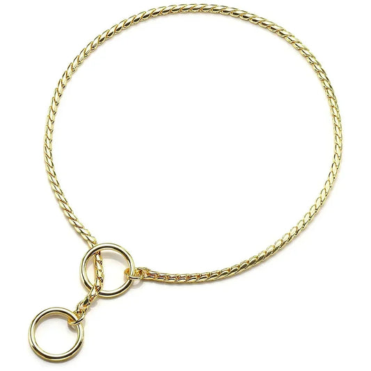 Metal Chain Dog Show Collar | Adjustable