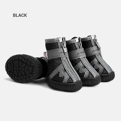 Waterproof Dog Shoes with Reflective Straps