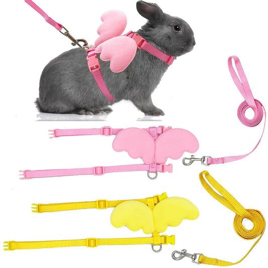 Rabbit Angel Wing Harness & Leash Set