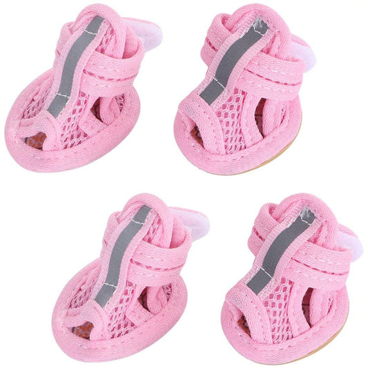 Breathable Summer Dog Shoes | Reflective Soles