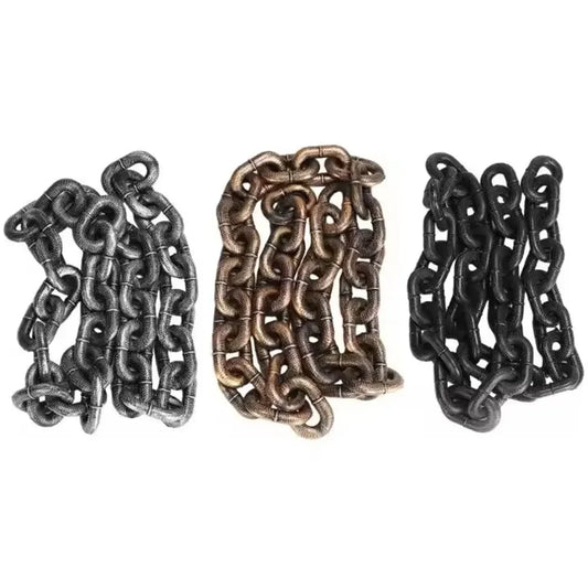 Huge Plastic Simulated Iron Dog Chain Leash