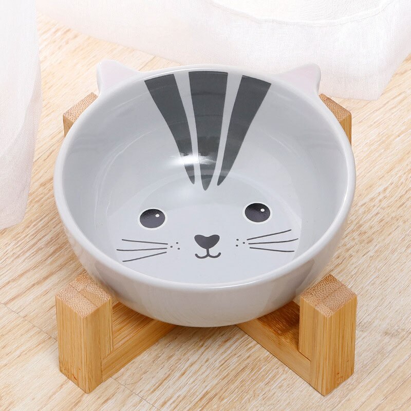 Ceramic Elevated Pet Bowl | No-Spill Design