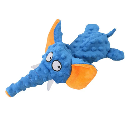 Durable No Stuffing Dog Chew Toy Elephant