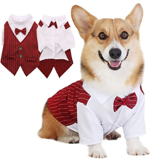 Dog Tuxedo Suit with Bow Tie | S-XXL Available
