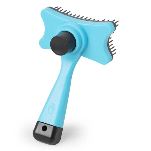 Dog & Cat Grooming Brush with Self-Cleaning Bristles