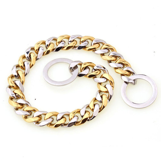Stainless Steel Cuban Link Dog Collar | 15mm