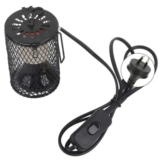 100W Reptile Heating Lamp | Anti-Scald Cage