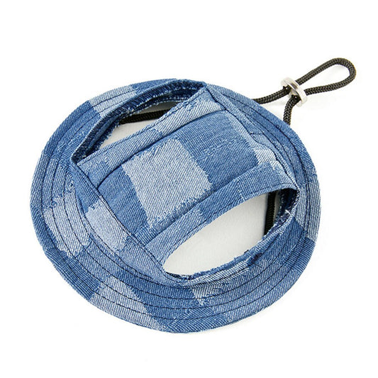 Fashion Pet Dog Denim Hat | Sun Protection