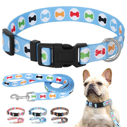 Cute Puppy Dog Collar & Leash Set | Adjustable