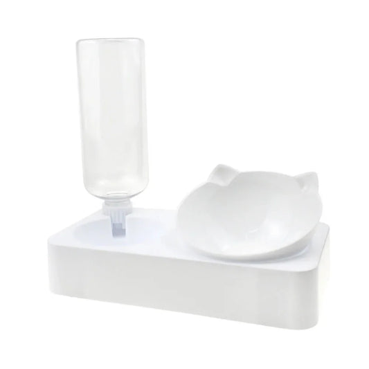 Raised Pet Feeder with Water Dispenser