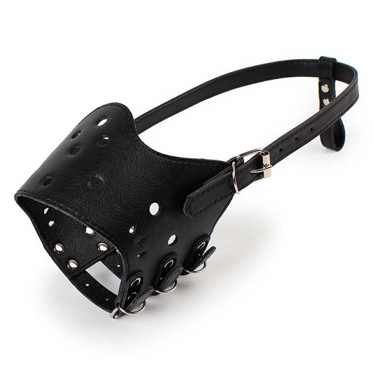 Leather Anti-Barking Dog Muzzle | Adjustable