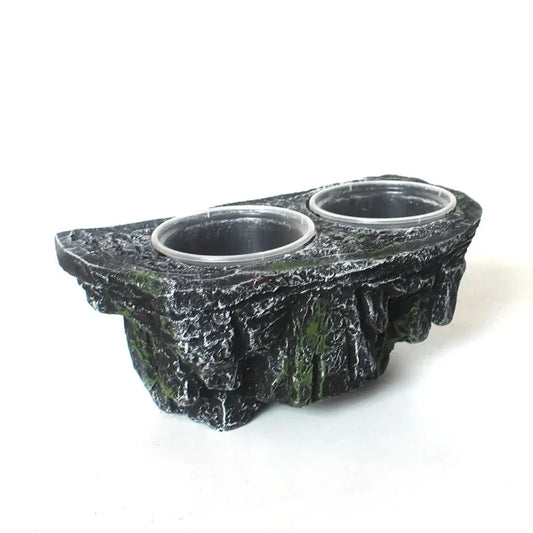 Imitation Rock Double Pot | Dual Basins