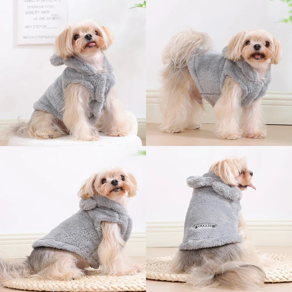 Soft Fleece Pet Hoodie Coat | XS-XL