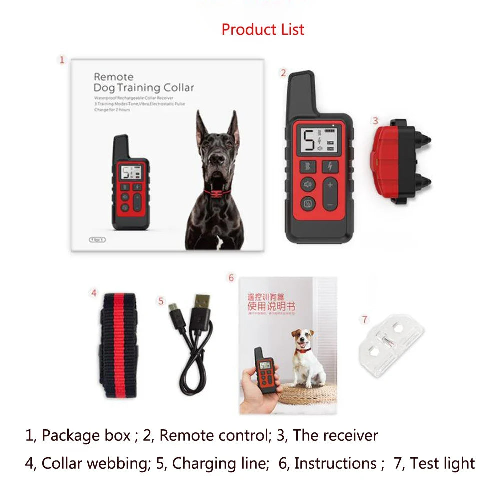 500m Waterproof Electric Dog Training Collar