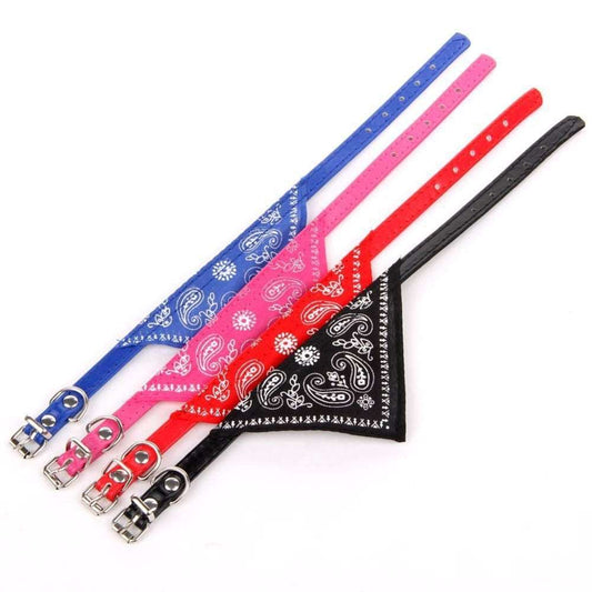 Adjustable Pet Bandana Collar | Printed Scarf
