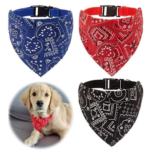 Adjustable Dog Bandana Collar Scarf