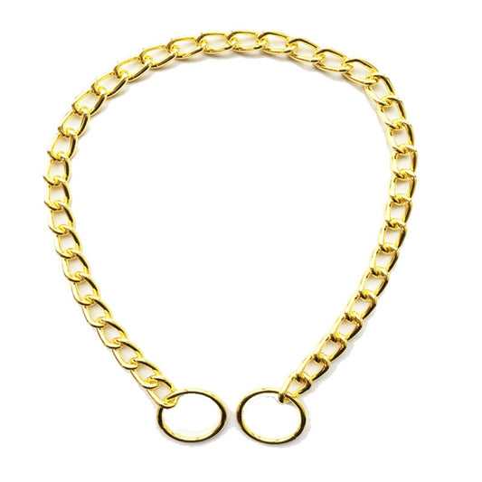 Cuban Link Slip Chain Dog Collar | Gold & Silver