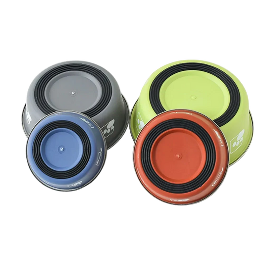 Non-Slip Food Bowl with Rubber Base