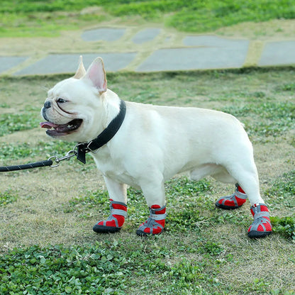 Waterproof Dog Shoes with Reflective Straps