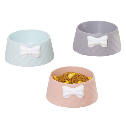 Stylish Bowknot Pet Food Bowl | Anti-Skid Design