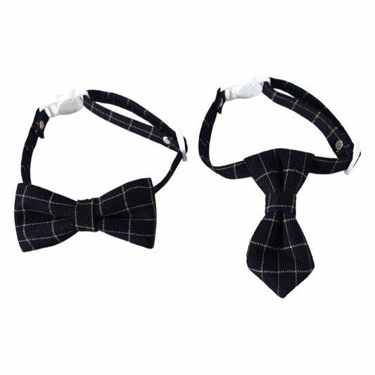 Adjustable Pet Bow & Neck Tie Collar
