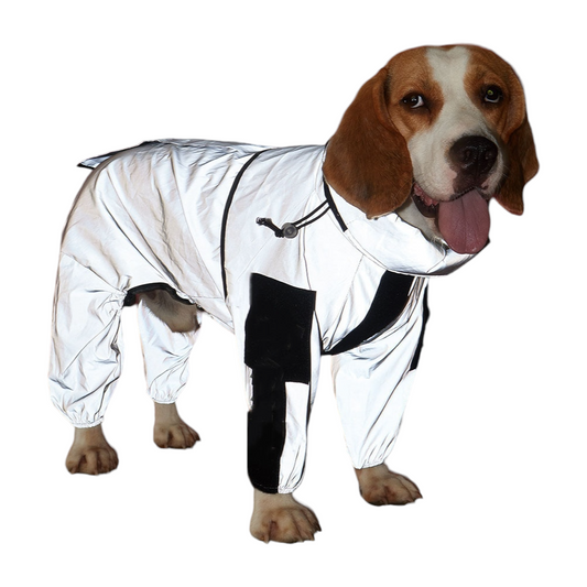 Reflective Dog Raincoat Jumpsuit | Sizes M-3XL