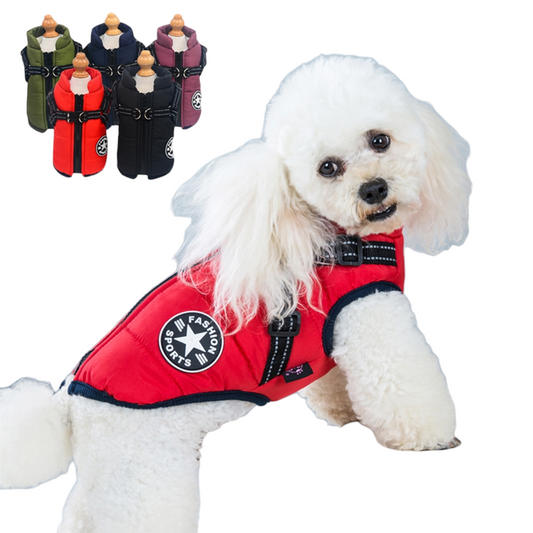 Winter Dog Jacket with Harness | S-5XL