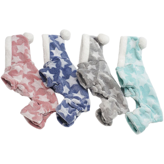Soft Flannel Dog Pajamas | Starry Design
