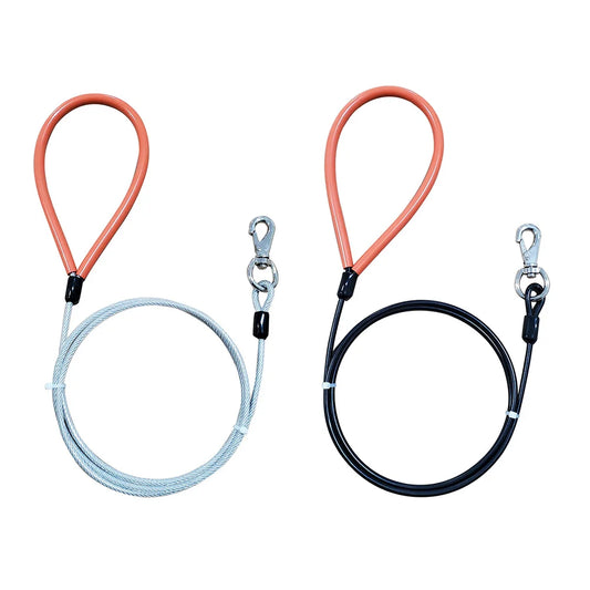 Chew-Resistant Steel Cable Dog Lead | 1.5–3m