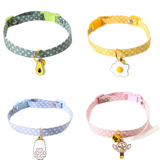 Adjustable Cat Bell Collar | Safety Pendant